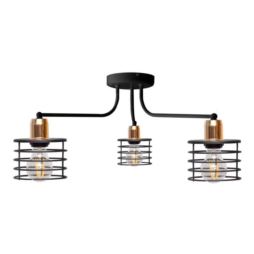 Plafondlamp EDISON 3xE27/15W/230V