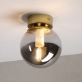 Plafondlamp ELIAS 1xE14/5W/230V Ø 13 cm goud/rookgrijs