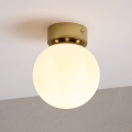 Plafondlamp ELIAS 1xE14/5W/230V Ø 13 cm goud/wit