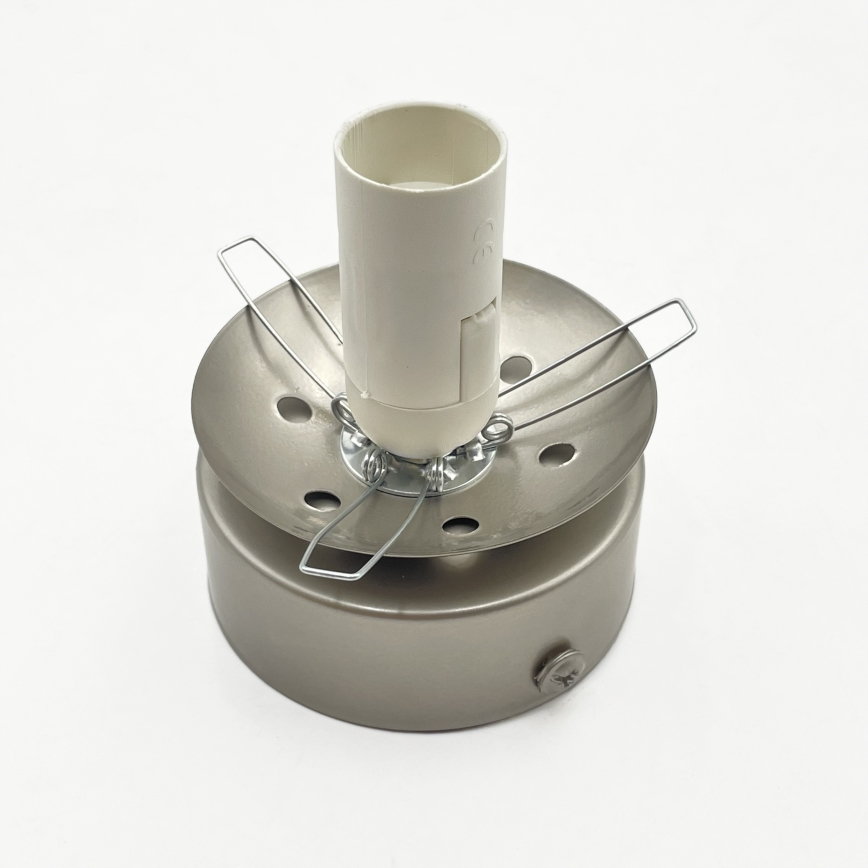 Plafondlamp ELIAS 1xE14/5W/230V Ø 13 cm mat chroom/rookgrijs