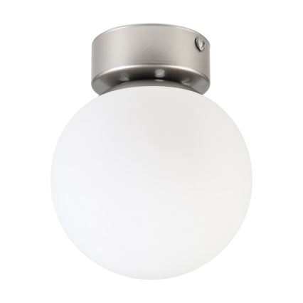 Plafondlamp ELIAS 1xE14/5W/230V Ø 13 cm mat chroom/wit