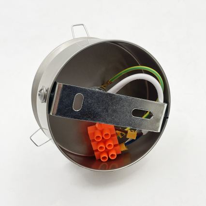 Plafondlamp ELIAS 1xE14/5W/230V Ø 13 cm mat chroom/wit