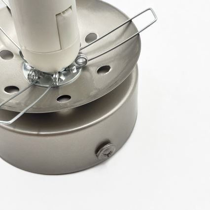 Plafondlamp ELIAS 1xE14/5W/230V Ø 13 cm mat chroom/wit