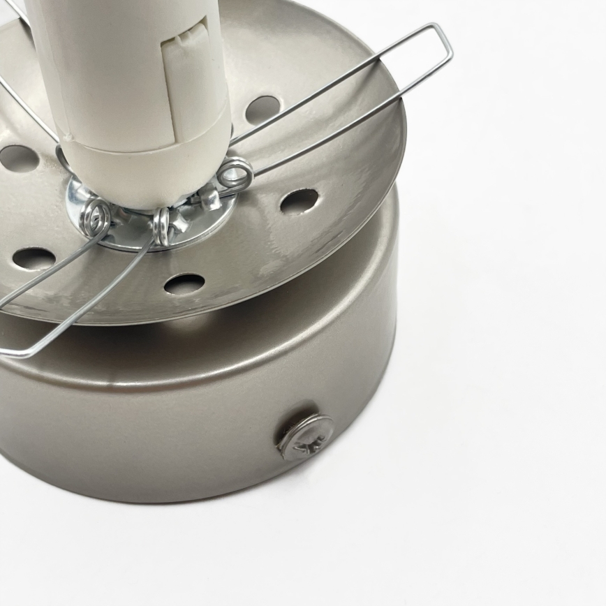 Plafondlamp ELIAS 1xE14/5W/230V Ø 13 cm mat chroom/wit