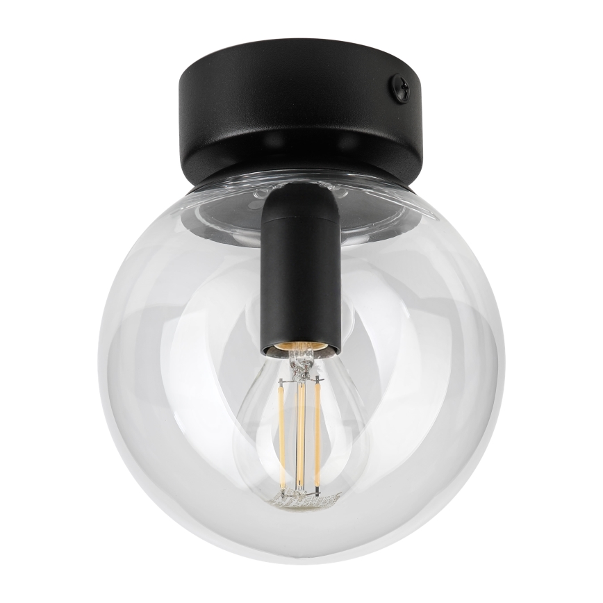 Plafondlamp ELIAS 1xE14/5W/230V Ø 13 cm zwart/helder