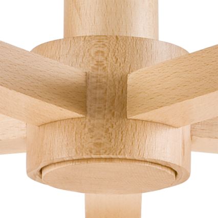 Opbouwlamp ELLIE 5xE27/60W/230V wit/beuk