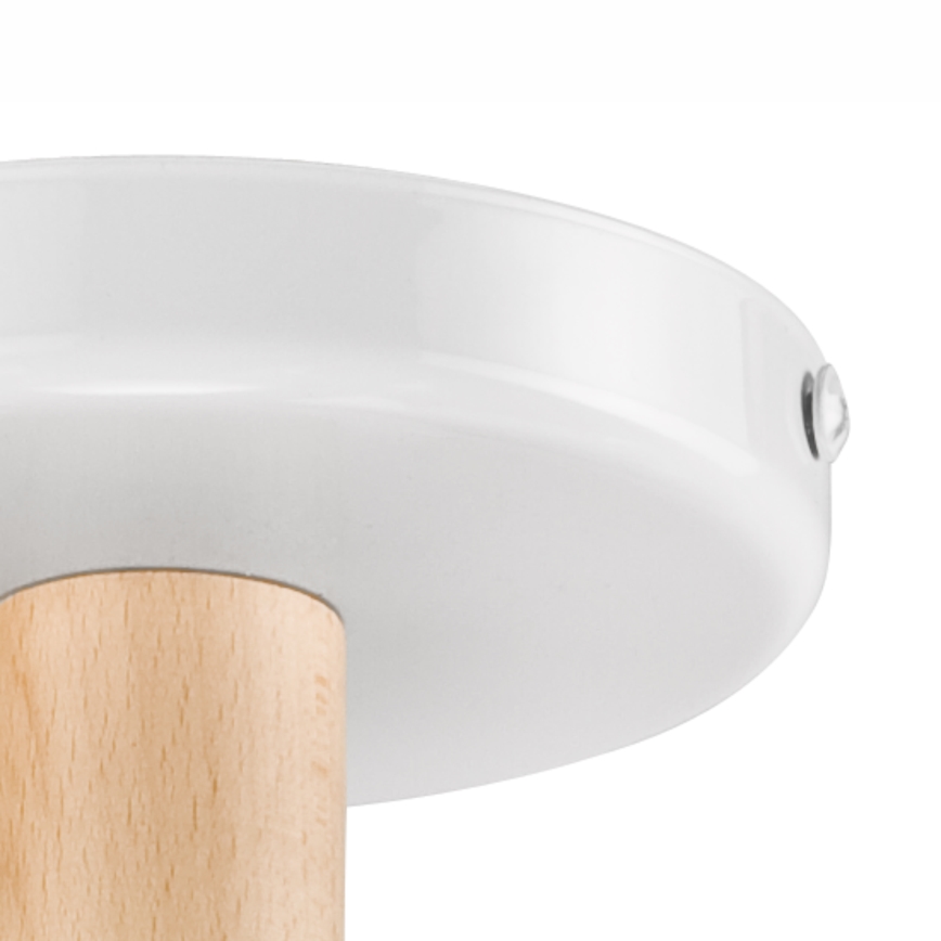 Opbouwlamp ELLIE 5xE27/60W/230V wit/beuk