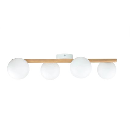Plafondlamp ELYON 4xG9/40W/230V dennenhout