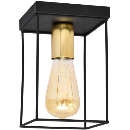 Plafondlamp FINN 1xE27/15W/230V zwart/goud