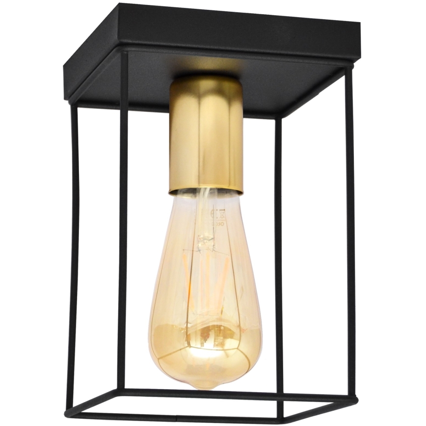 Plafondlamp FINN 1xE27/15W/230V zwart/goud