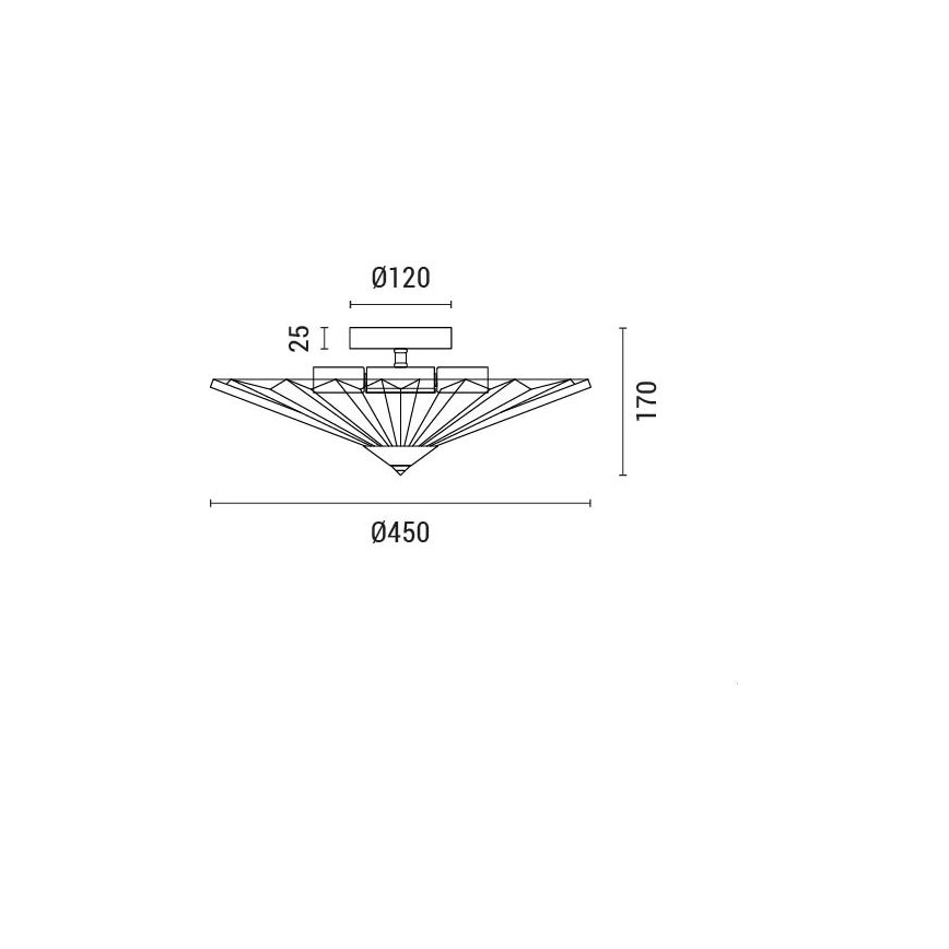 Plafondlamp FLOAT 5xE14/15W/230V wit