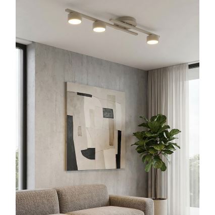 Plafondlamp FRAGMENT 3xGX53/12W/230V beige