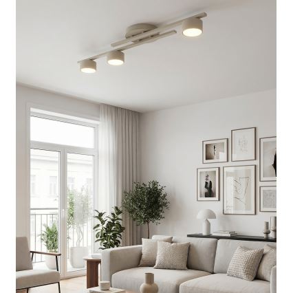 Plafondlamp FRAGMENT 3xGX53/12W/230V beige