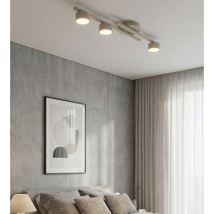 Plafondlamp FRAGMENT 3xGX53/12W/230V beige