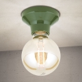 Plafondlamp FROST 1xE27/60W/230V groen