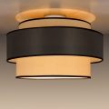 Plafondlamp GRACE 1xE27/60W/230V crème/grijs