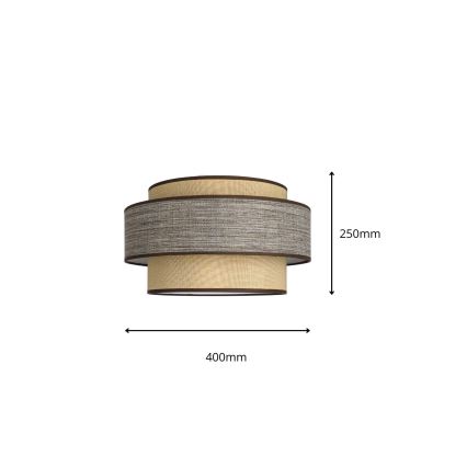 Plafondlamp GRACE 1xE27/60W/230V diameter 40 cm beige/bruin