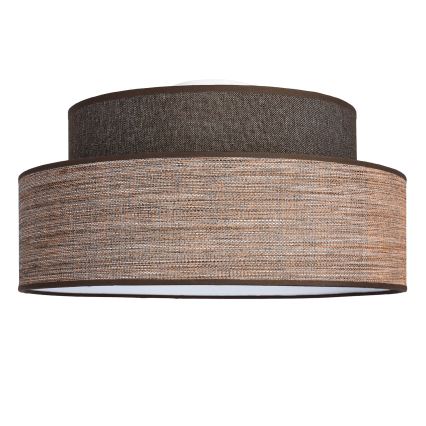 Plafondlamp GRACE 1xE27/60W/230V diameter 40 cm bruin/beige