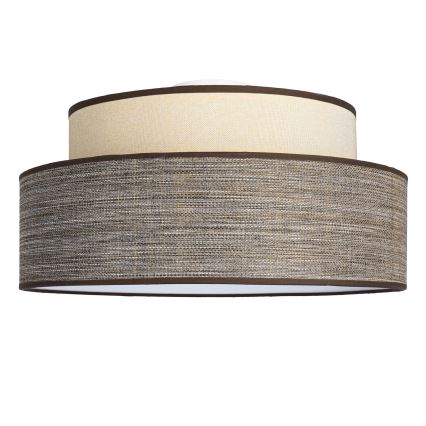 Plafondlamp GRACE 1xE27/60W/230V diameter 40 cm crème/bruin