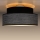 Plafondlamp GRACE 1xE27/60W/230V diameter 40 cm zwart/grijs