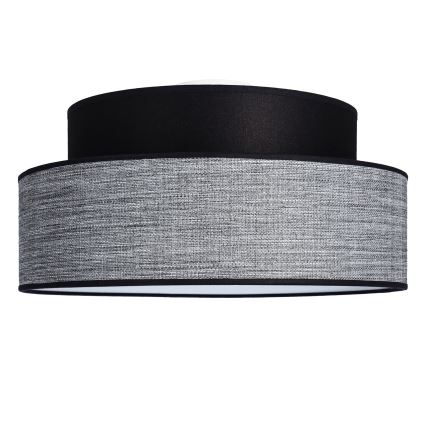 Plafondlamp GRACE 1xE27/60W/230V diameter 40 cm zwart/grijs