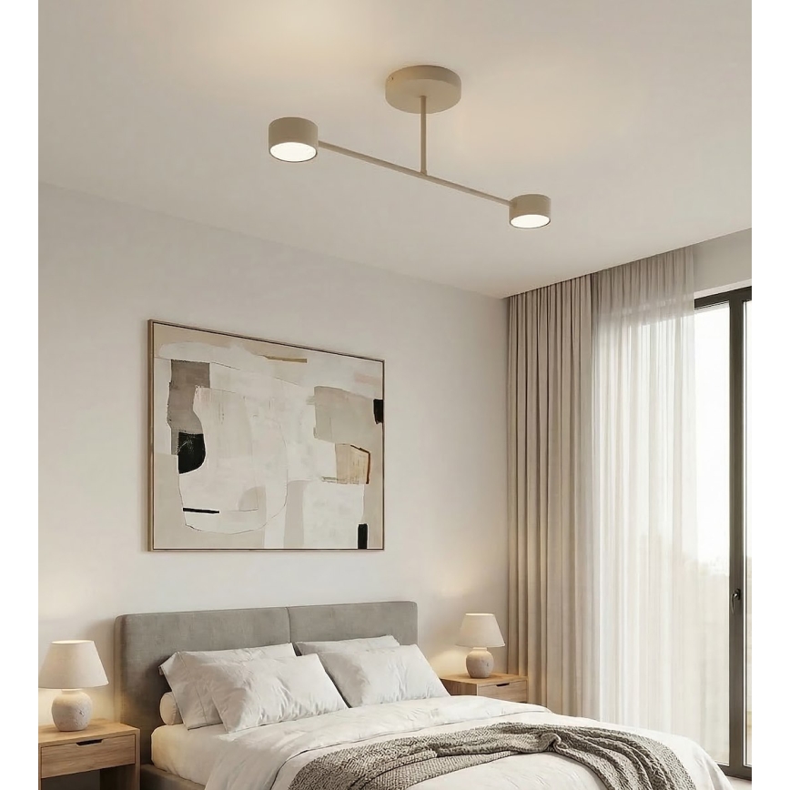 Plafondlamp HALO 2xGX53/10W/230V beige