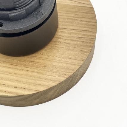 Plafondlamp HARMA WOOD 1xE27/15W/230V eik/wit Ø 20 cm