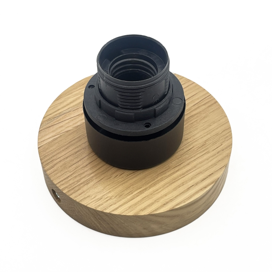 Plafondlamp HARMA WOOD 1xE27/15W/230V eiken/wit Ø 25 cm