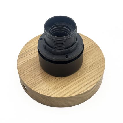 Plafondlamp HARMA WOOD 1xE27/15W/230V eiken/wit Ø 30 cm