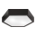 Plafondlamp HEX 2xE27/60W/230V diameter 43 cm grenen wengé