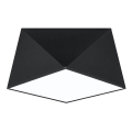 Plafondlamp HEXA 1xE27/60W/230V zwart