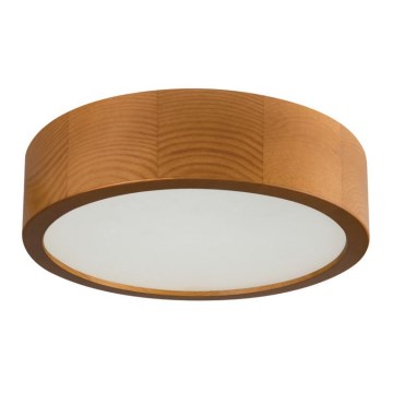 Plafondlamp JASMIN 1xE27/20W/230V diameter 27,5 cm gouden eiken