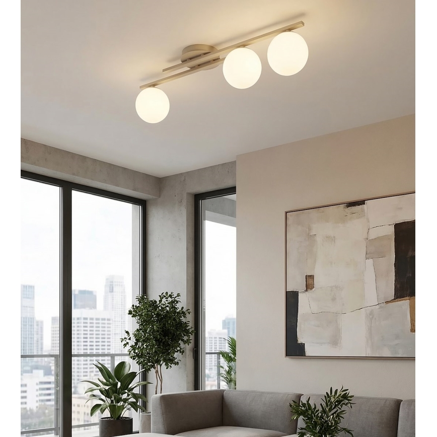 Plafondlamp KAIRO 3xE14/10W/230V beige