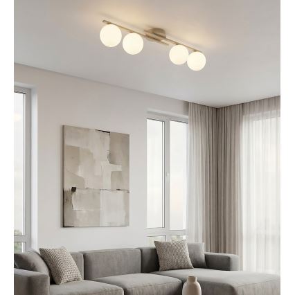 Plafondlamp KAIRO 4xE14/10W/230V beige