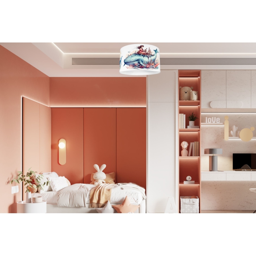Plafondlamp kinderkamer OCEAN 1xE27/60W/230V