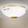 Plafondlamp LANDHAUS 1xE27/60W/230V Ø 21 cm messing/wit/blauw