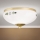 Plafondlamp LANDHAUS 1xE27/60W/230V Ø 21 cm messing/wit/groen