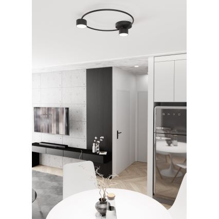 Plafondlamp LUCIO 2xGX53/12W/230V zwart
