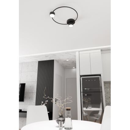 Plafondlamp LUCIO 2xGX53/12W/230V zwart