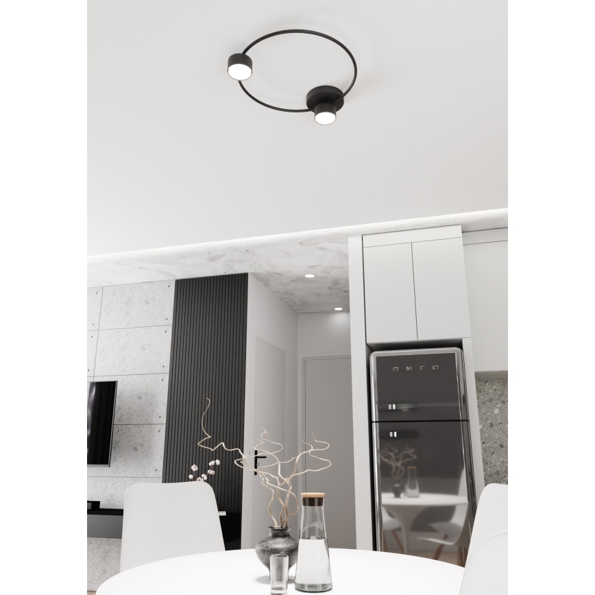 Plafondlamp LUCIO 2xGX53/12W/230V zwart