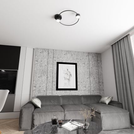 Plafondlamp LUCIO 2xGX53/12W/230V zwart