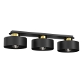 Plafondlamp MARTI 3xE27/15W/230V zwart/goud