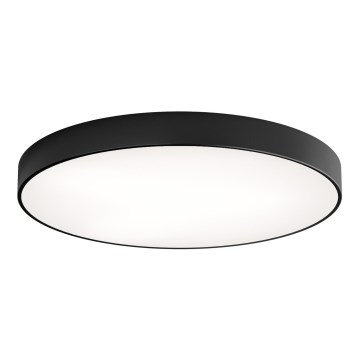 Plafondlamp met bewegings- en schemersensor CLEO 6xE27/24W/230V Ø 80 cm zwart