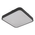 Plafondlamp met bewegingssensor WILTON, 2x E27/60W/230V, 33 x 33 cm, antraciet