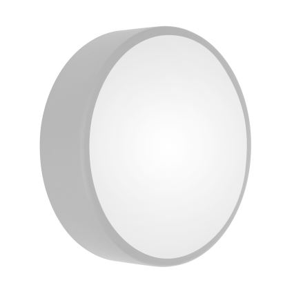 Plafondlamp met bewegings- en schemersensor CLEO 2xE27/24W/230V Ø 30 cm grijs