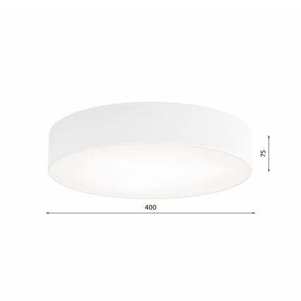 Plafondlamp met bewegings- en schemeringssensor CLEO 3xE27/24W/230V Ø 40 cm wit
