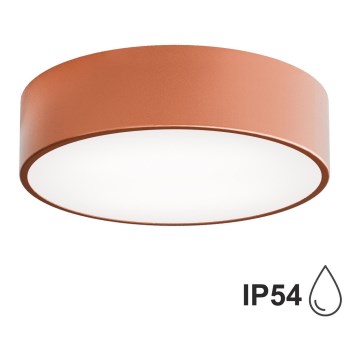 Plafondlamp met Sensor voor Buiten CLEO 2xE27/24W/230V d. 30 cm koper IP54