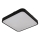 Plafondlamp met sensor WILTON 2xE27/60W/230V 33x33 cm zwart