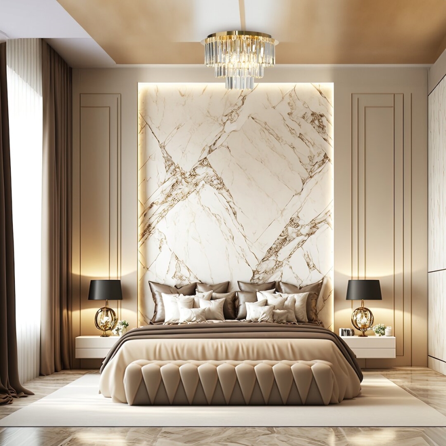 Plafondlamp MILANO 6xE14/40W/230V goud