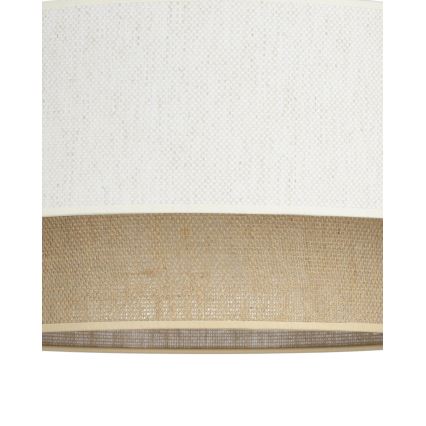 Plafondlamp NATIA 1xE27/60W/230V Ø 45 cm wit/bruin